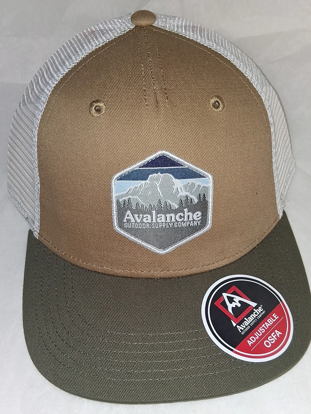 AVALANCHE outdoors Hats (2) Mesh Baseball Trucker Hats NEW